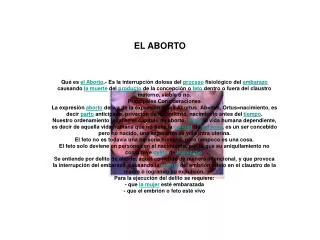 el aborto