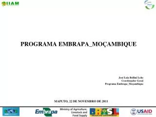 PROGRAMA EMBRAPA_MOÇAMBIQUE