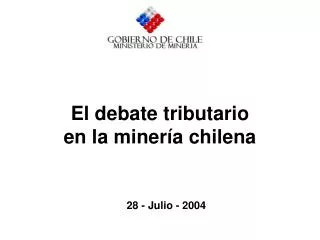El debate tributario en la minería chilena