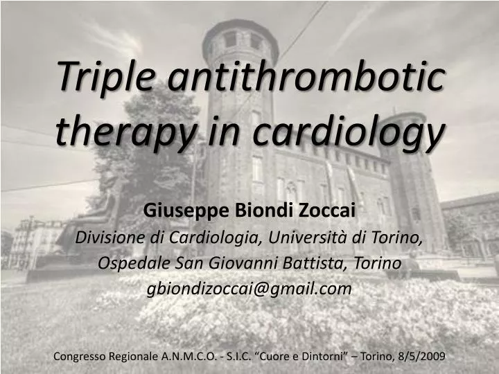 triple antithrombotic therapy in cardiology