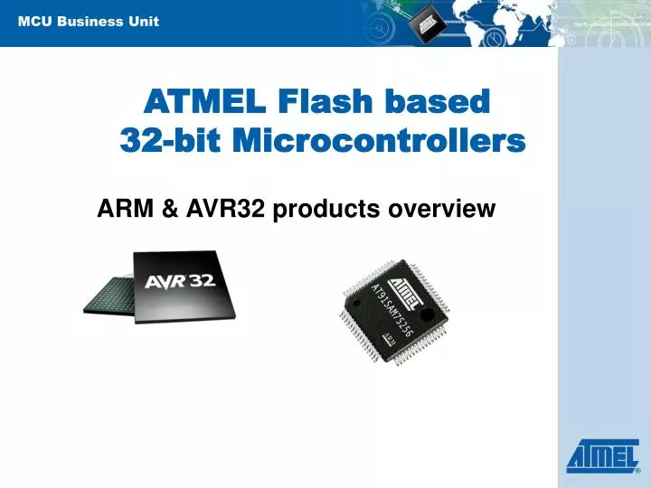 atmel flash based 32 bit microcontrollers