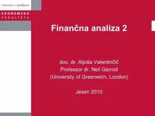 Finančna analiza 2