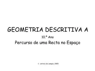 geometria descritiva a