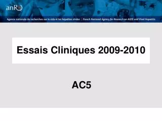 Essais Cliniques 2009-2010