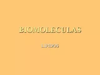 biomoleculas