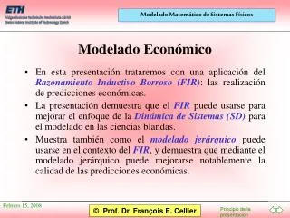 Modelado Económico