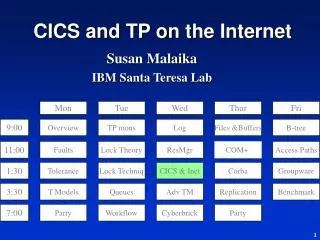 CICS and TP on the Internet