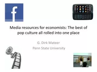 Media resources for economists: The best of pop culture all rolled into one place