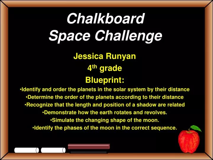 chalkboard space challenge
