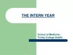 THE INTERN YEAR - slide 1