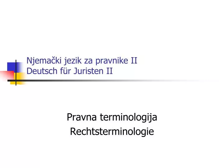 njema ki jezik za pravnike ii deutsch f r juristen ii