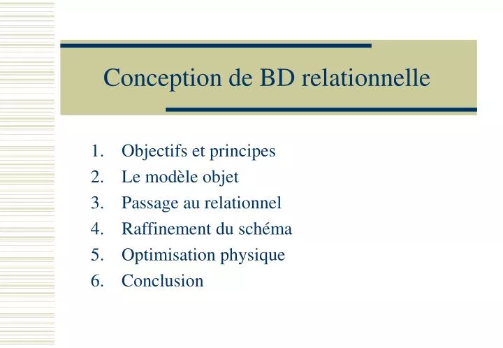 conception de bd relationnelle