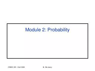 Module 2: Probability