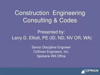 Construction Engineering Consulting &amp; Codes