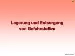 Lagerung und Entsorgung von Gefahrstoffen - slide 1