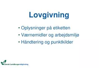 lovgivning