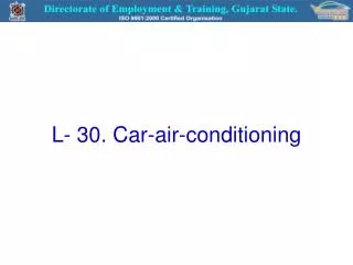 L- 30. Car-air-conditioning