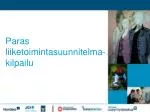 Paras liiketoimintasuunnitelma-kilpailu - slide 1