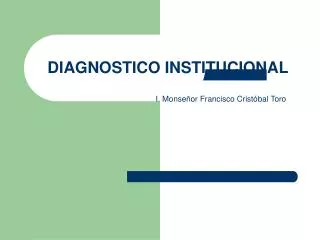 diagnostico institucional