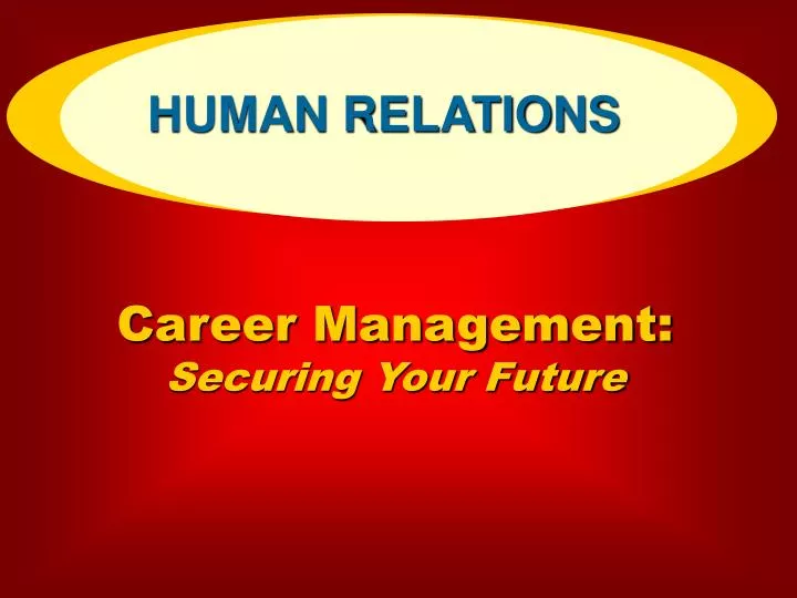 career management securing your future