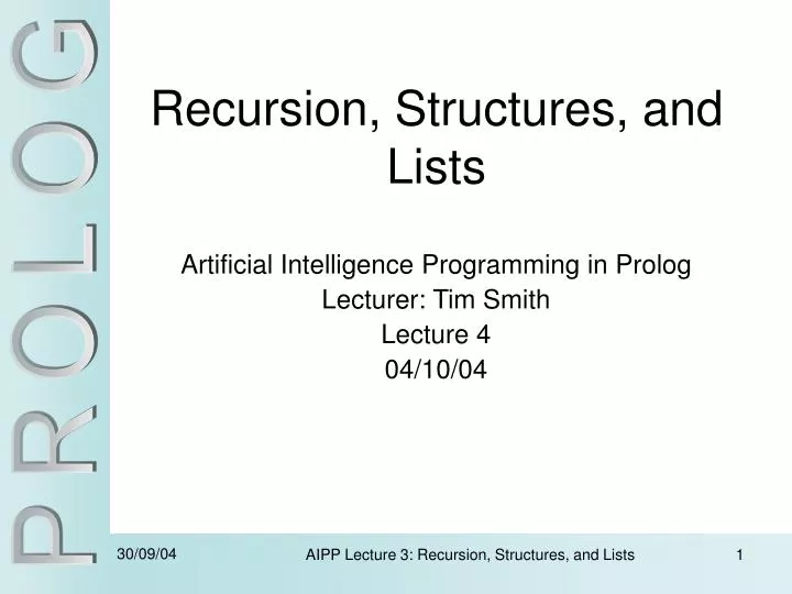 recursion structures and lists