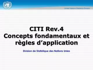 division de statistique des nations unies