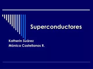 superconductores