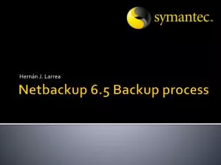 Netbackup 6.5 Backup process