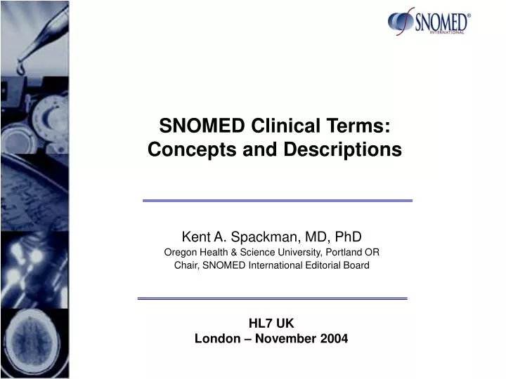 snomed clinical terms concepts and descriptions