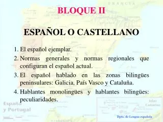 bloque ii espa ol o castellano