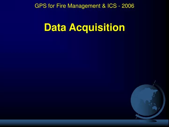 data acquisition