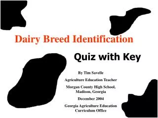 Dairy Breed Identification