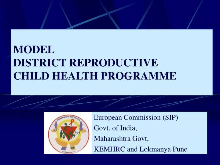 model district reproductive child health programme