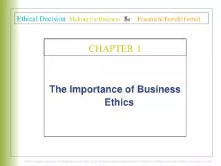 The Importance of Business Ethics