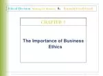 The Importance of Business Ethics - slide 1