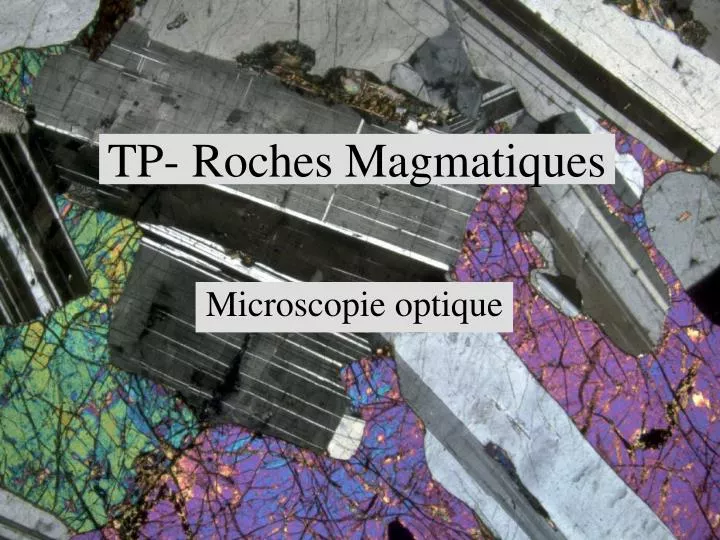 tp roches magmatiques