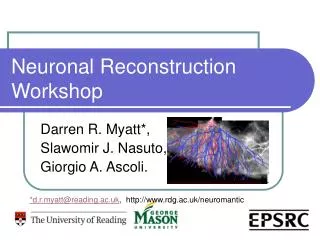Neuronal Reconstruction Workshop