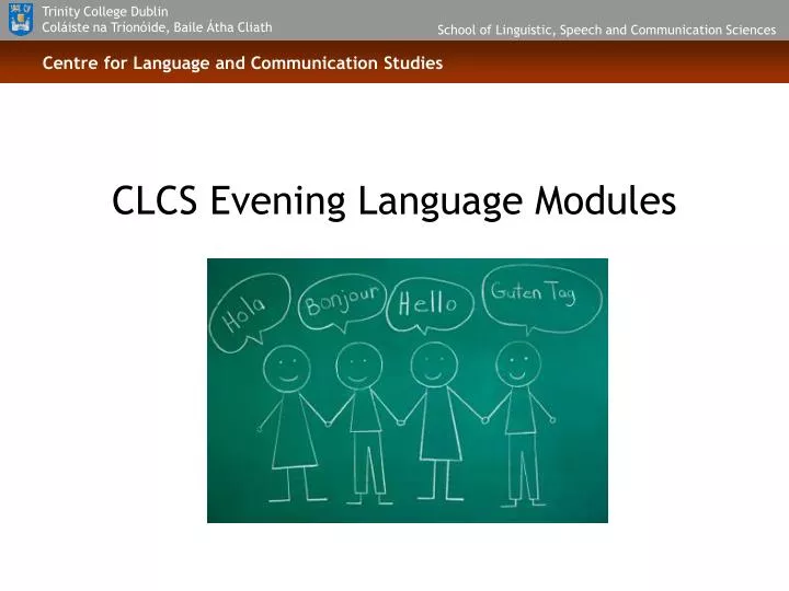 clcs evening language modules