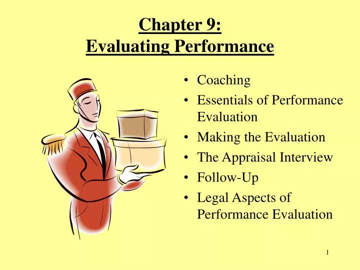 chapter 9 evaluating performance