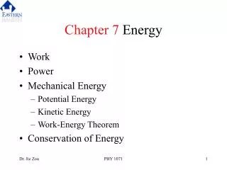 Chapter 7 Energy