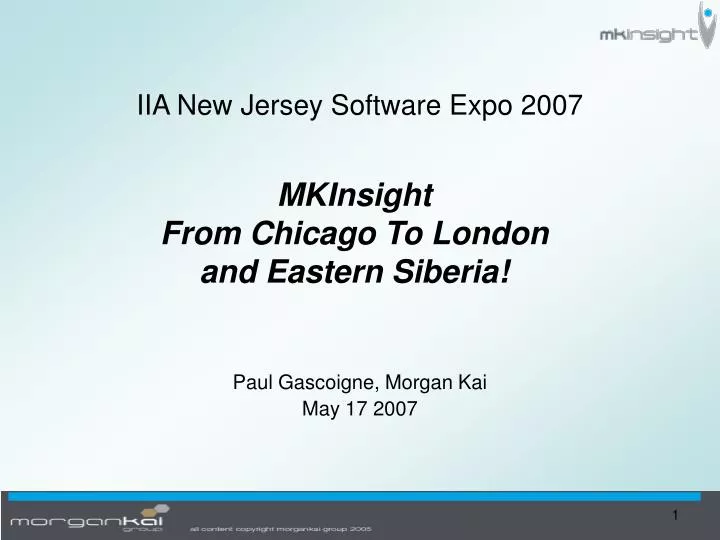 iia new jersey software expo 2007