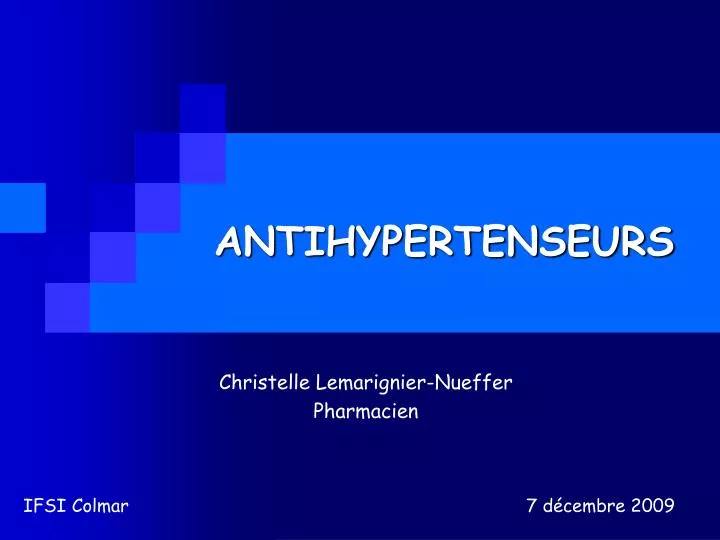 antihypertenseurs
