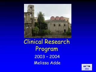 Clinical Research Program
