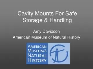 Cavity Mounts For Safe Storage &amp; Handling