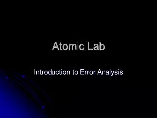 Atomic Lab