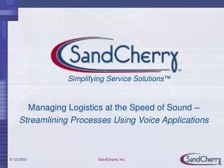 Managing Logistics at the Speed of Sound – Streamlining Processes Using Voice Applications