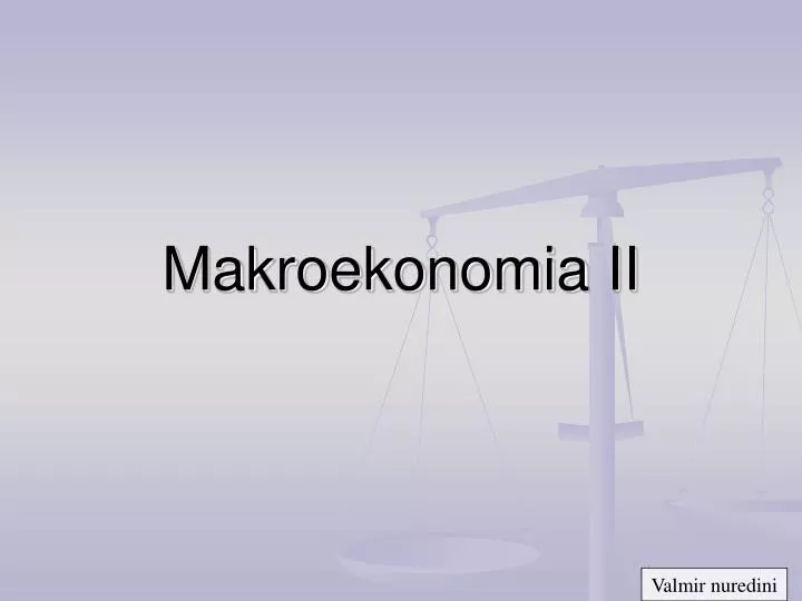 makroekonomia ii
