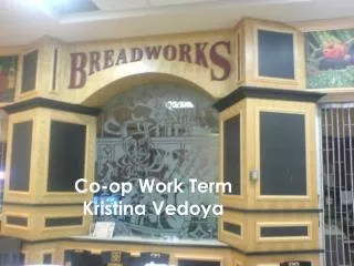 Co-op Work Term Kristina Vedoya