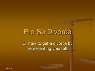Pro Se Divorce