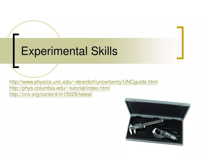 experimental skills